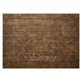 Aperturee - Aperturee Brown Retro Old Style Wood Rubber Floor Mat For Photo